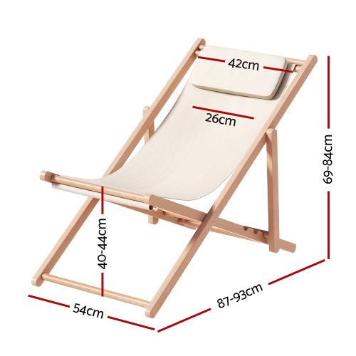 wooden sun lounge