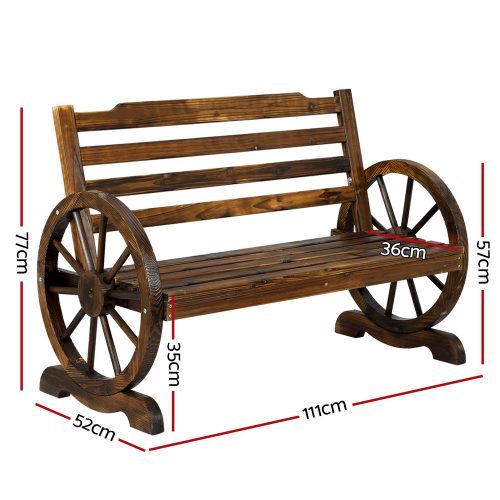 2 seat outdoor bench