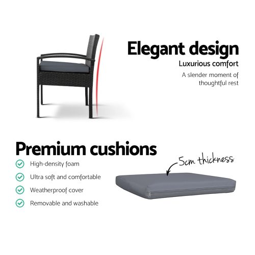 3 piece patio set