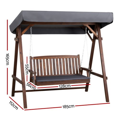 3 seater outdoor swing