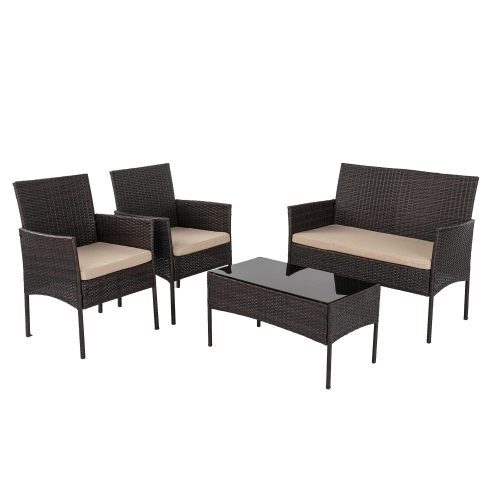 4-seat wicker sofa set