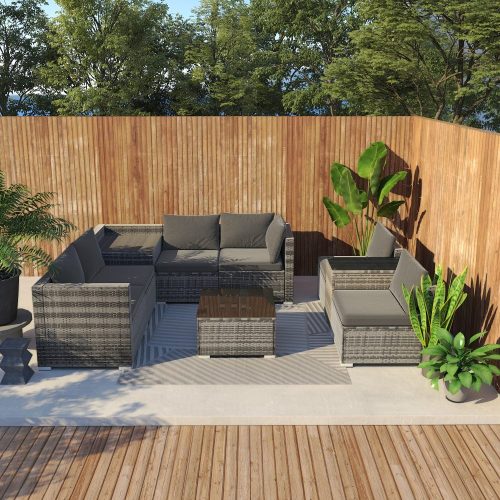 9 seat outdoor table