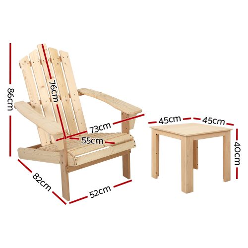 Gardeon 3PC wooden set
