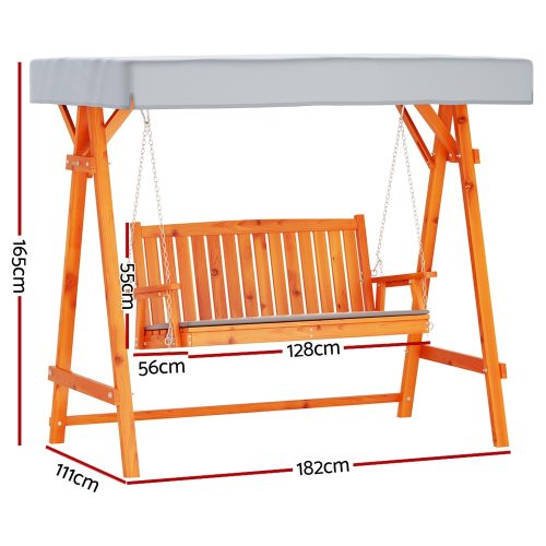 Gardeon teak garden swing