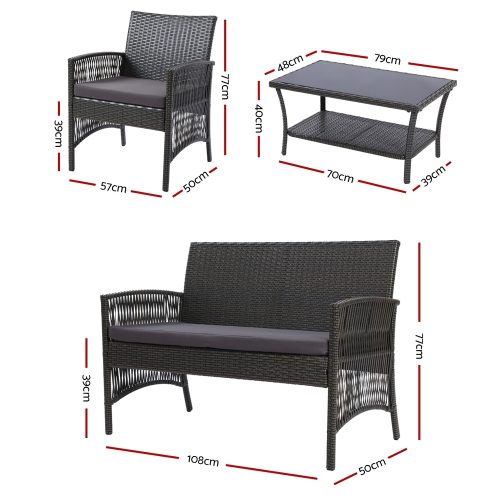 harp chair garden set