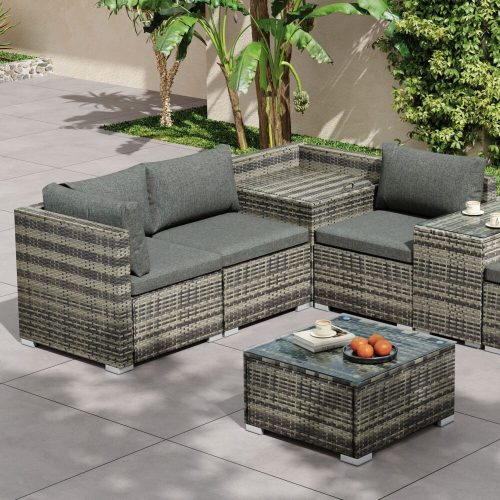 backyard seating set 7pc