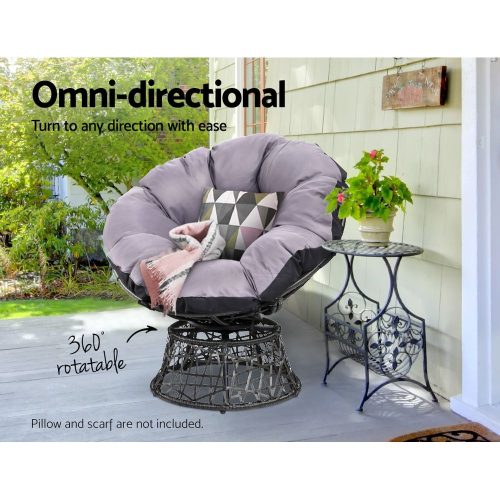 backyard wicker chair