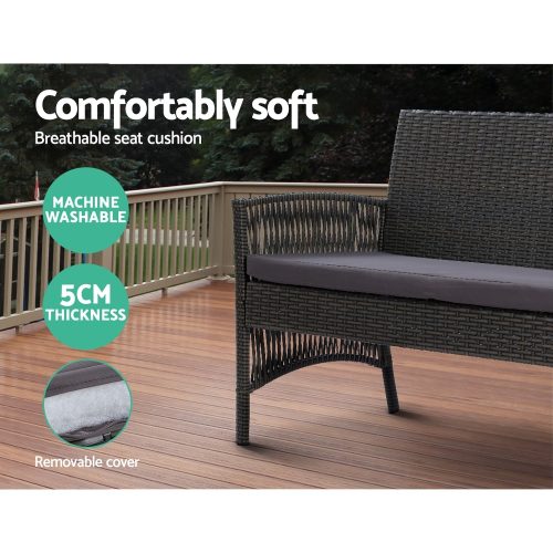backyard wicker seating