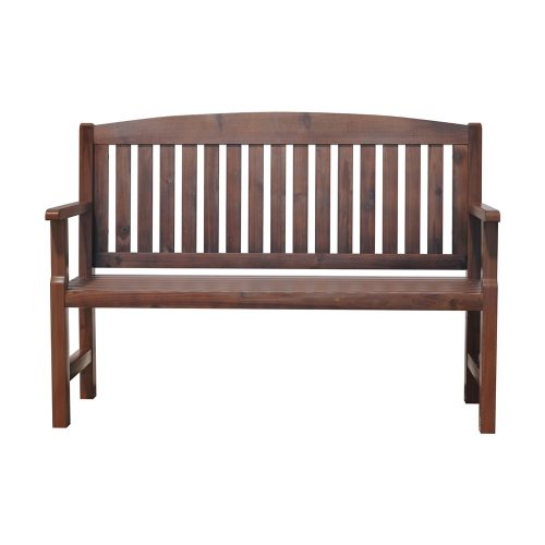brown wooden garden seat