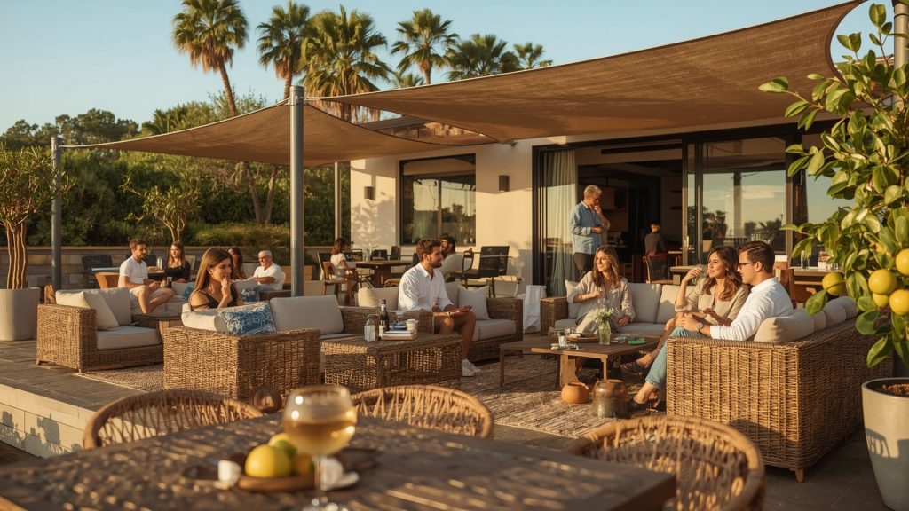 commercial grade outdoor seating