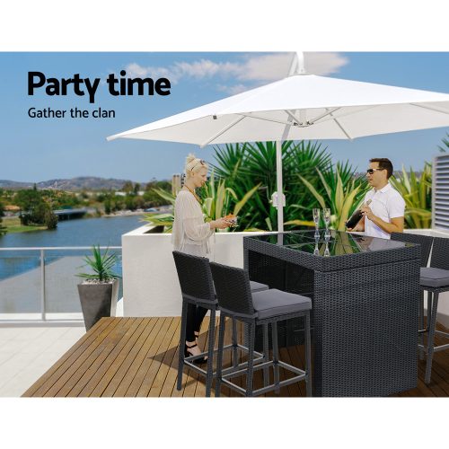 compact patio bar set