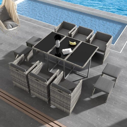 contemporary outdoor dining set
