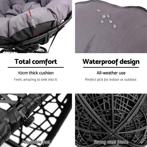 cushioned garden chair