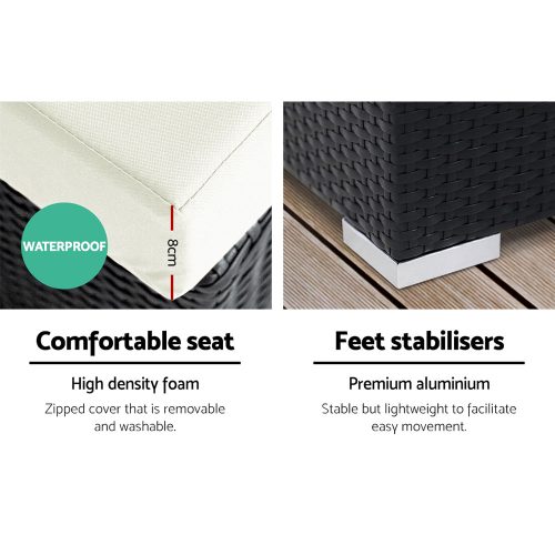 cushioned outdoor seating