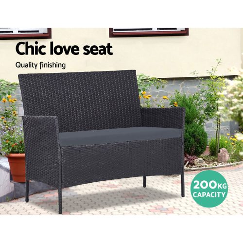 dark grey outdoor set