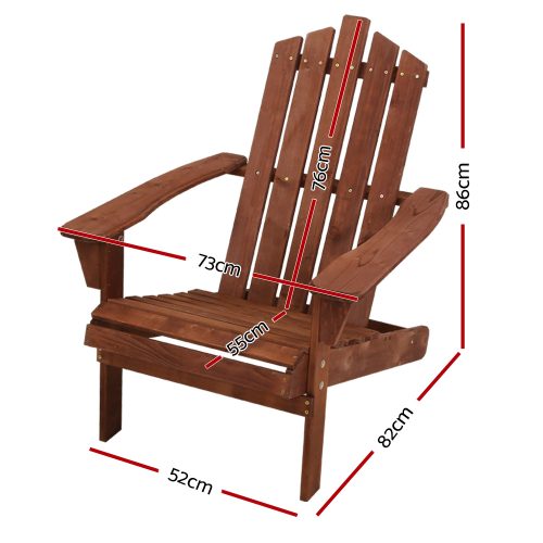 deck chair brown wood