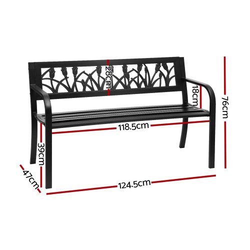 durable 2 seater bench
