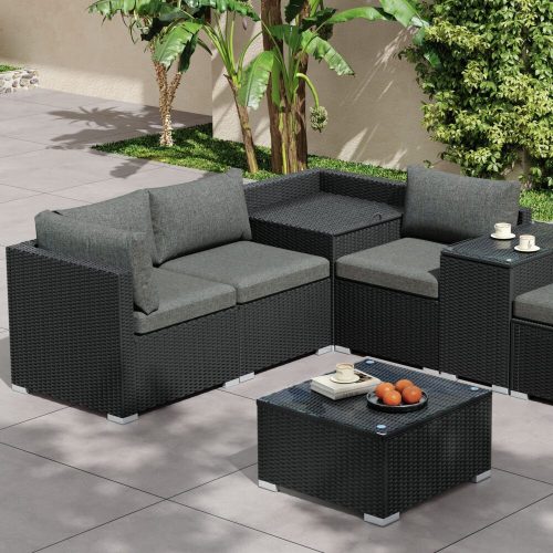 garden lounge with storage
