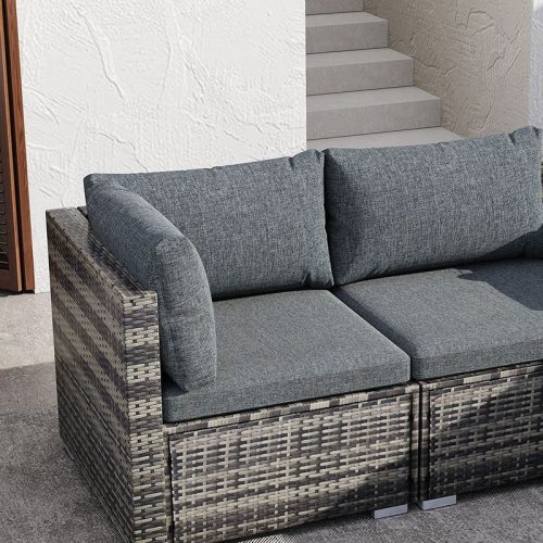 grey modular garden sofa