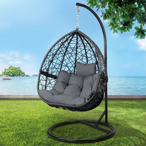 hanging egg chair grey