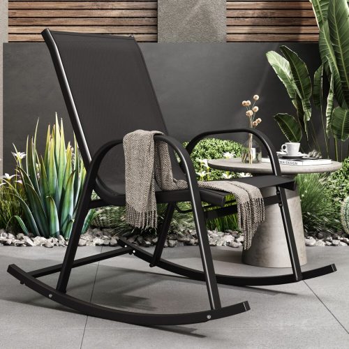 metal patio rocking chair