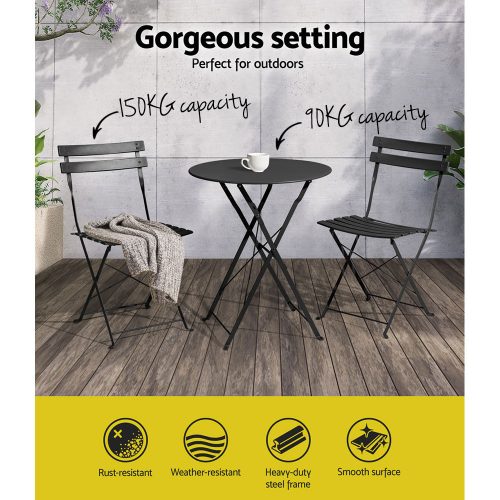 modern garden bistro set