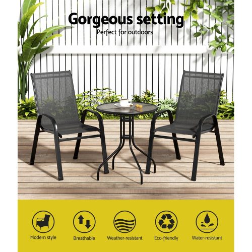 modern outdoor bistro