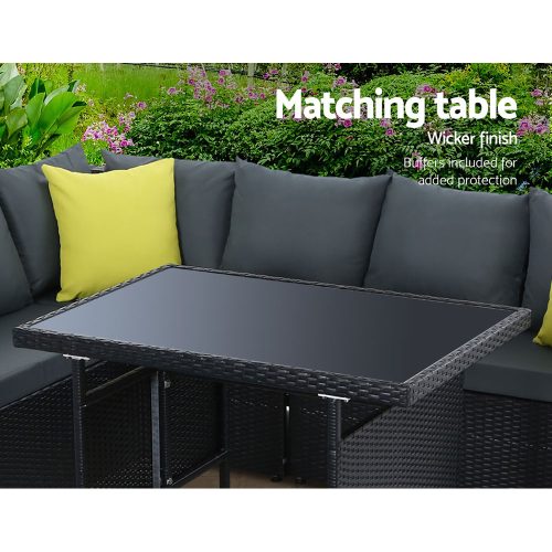 modern outdoor dining set