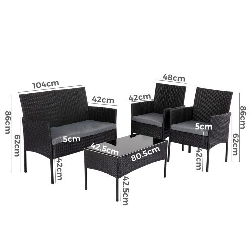 modern patio lounge set