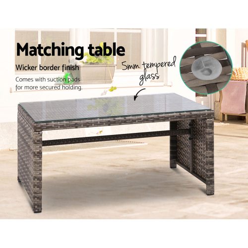 modern rattan chair set