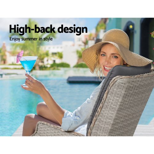 modern wicker recliners
