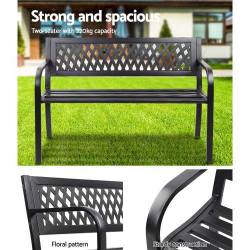 outdoor bench seat for two