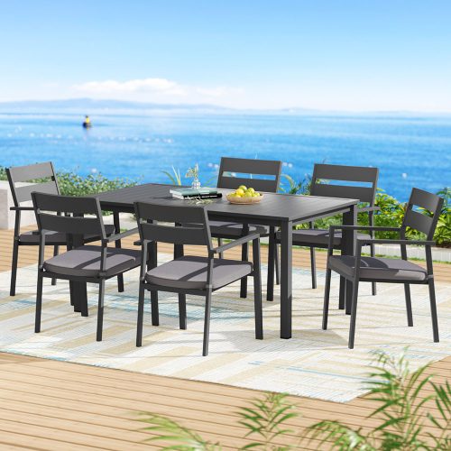 outdoor dining table and chairs