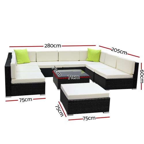 outdoor furniture for 9 people