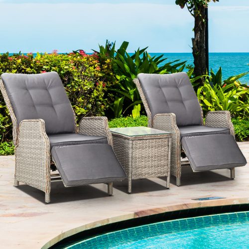 outdoor furniture with table