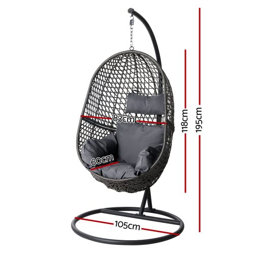 outdoor hanging pod chair