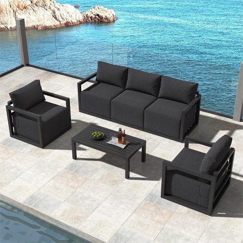 outdoor living room set white
