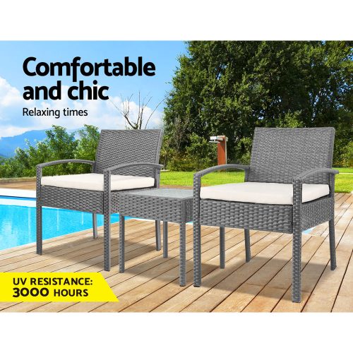outdoor lounge setting 3PC