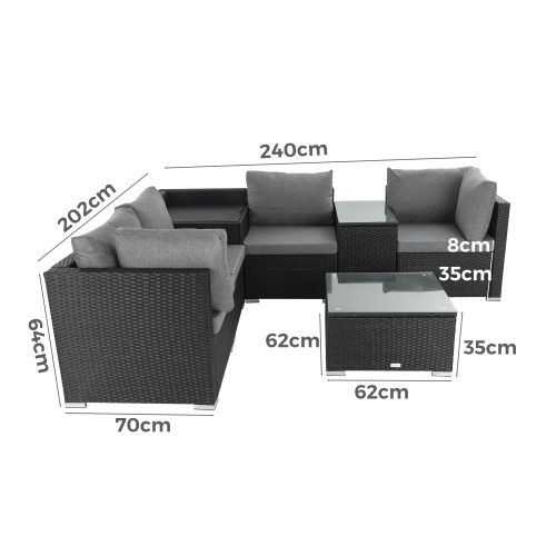 outdoor loveseat set with storage
