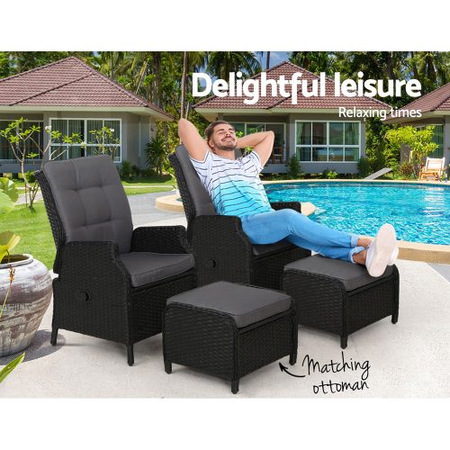 outdoor reclining chairs