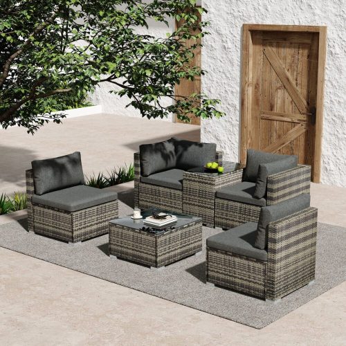 outdoor sofa and table set
