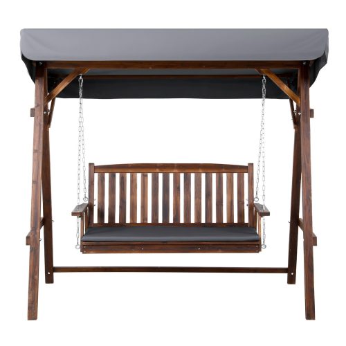 outdoor wooden bench
