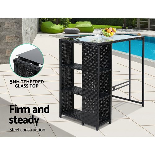 patio bar table set