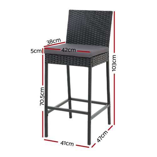 rattan bar stools
