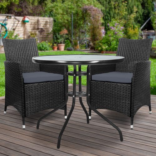 rattan bistro table set