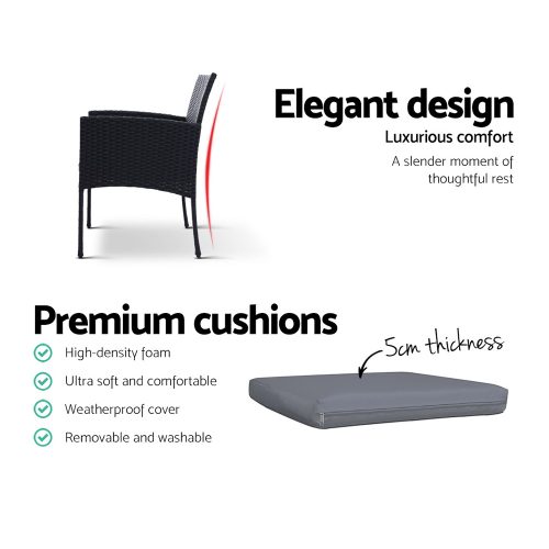 rattan outdoor bistro set