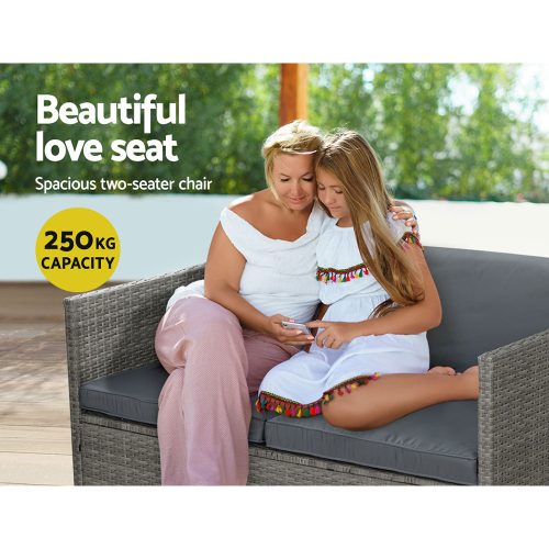 rattan outdoor lounge setting