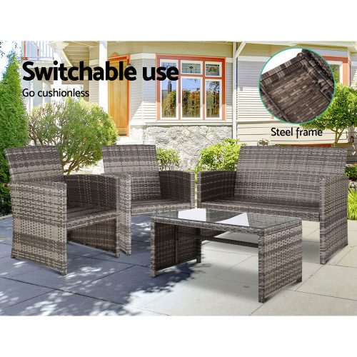 rattan outdoor seating