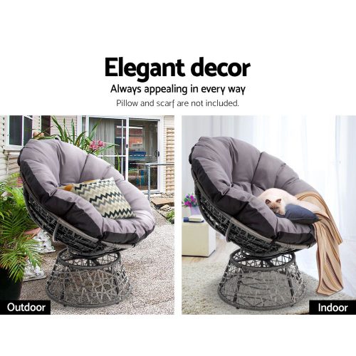 rattan-style Papasan chair