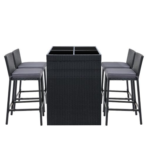 stylish outdoor bar seating